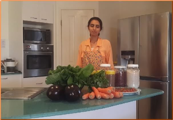 Amrita Devi in Kitchen